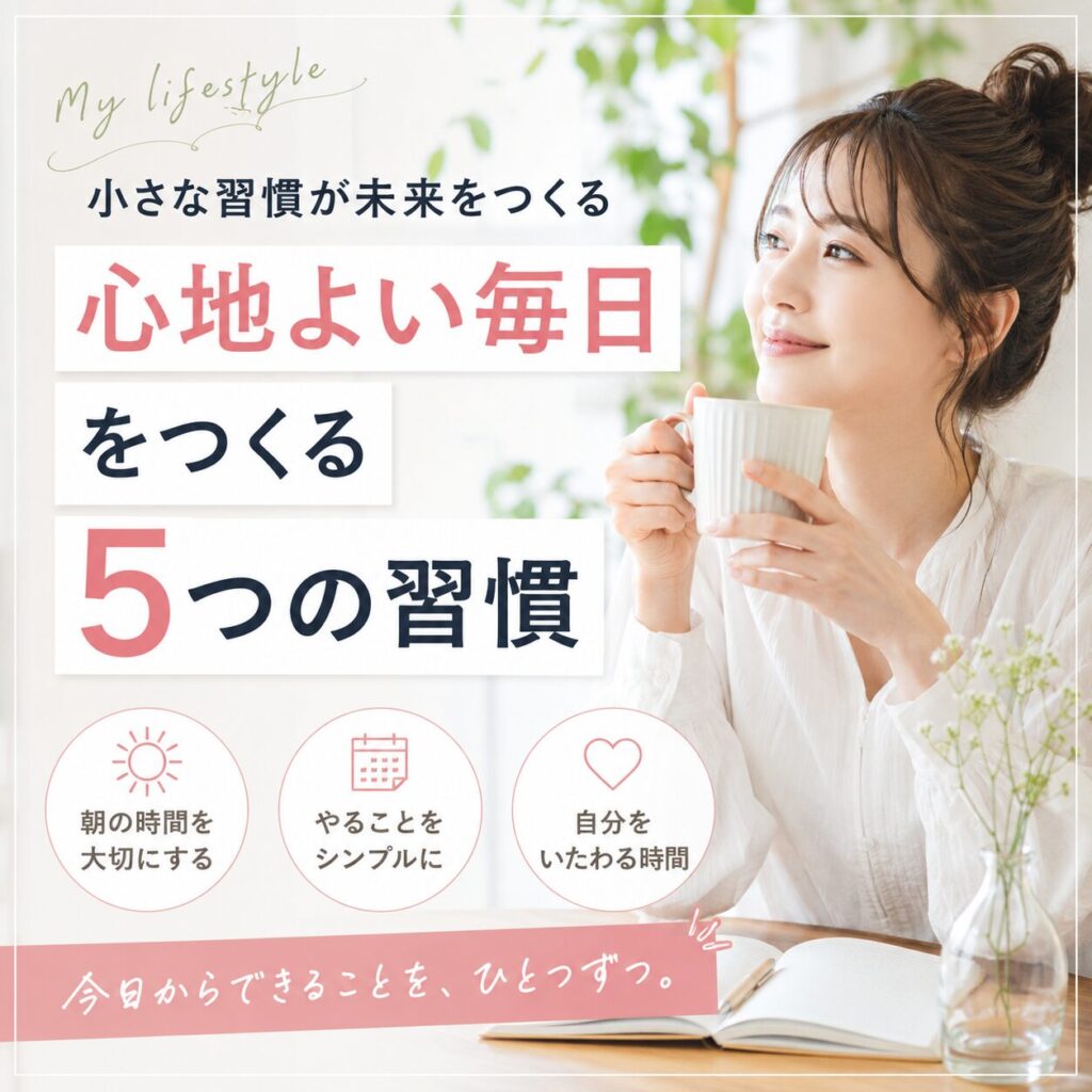 心地よい毎日をつくる5つの習慣