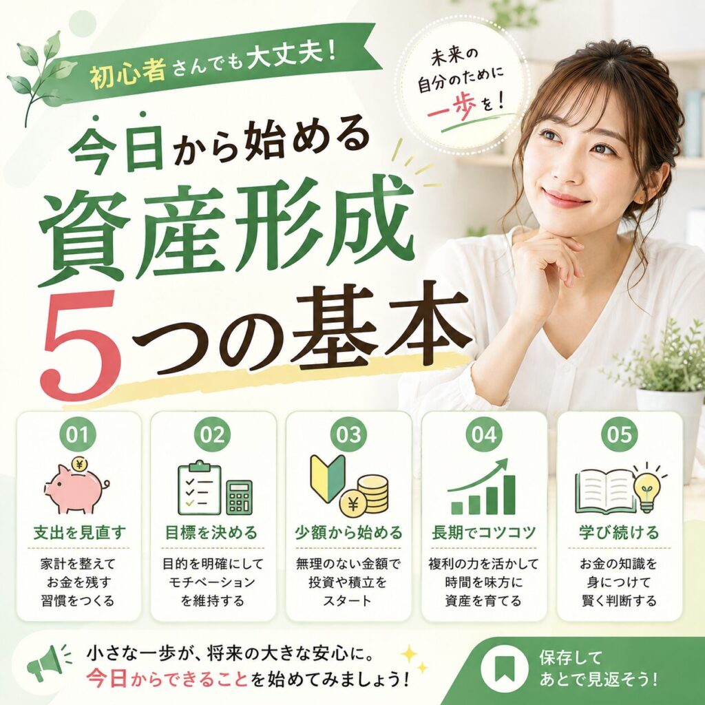 今日から始める資産形成 5つの基本